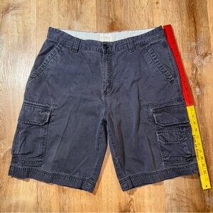 VTG 90s High Sierra Cargo Shorts Gray Cotton Size 34 Hiking Outdoor Skate Grunge